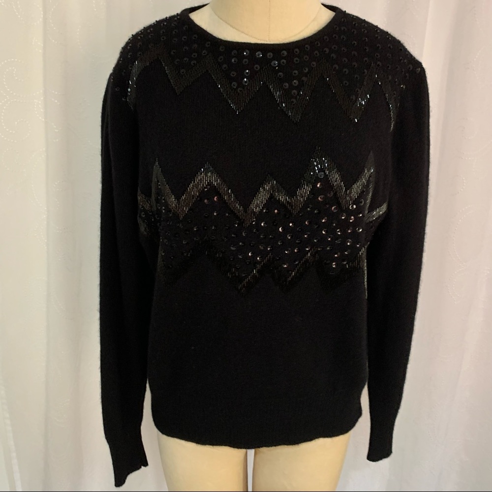 Vintage Nordstrom Town Square sweater with beads - Picture 2 of 13